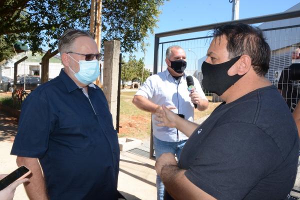 Presidente da Câmara de Sorriso acompanha secretário de Estado de Saúde em visita do HRS