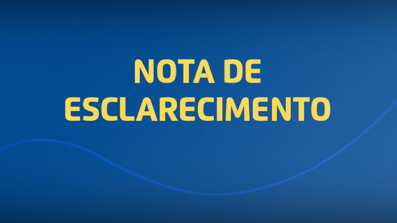 NOTA DE ESCLARECIMENTO