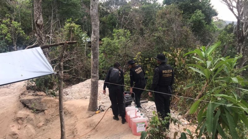 PF desocupa garimpo ilegal em Mato Grosso e “mira” financiadores