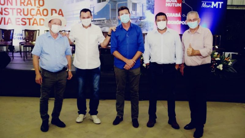 Prefeito de Dorner e Ari Lafin participa de ato para implantação de ferrovia em MT e solicita inclusão de Sorriso e Sinop