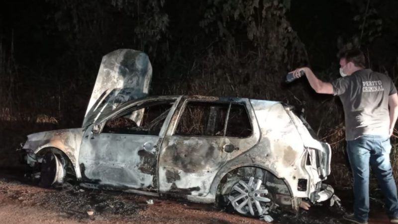 Comerciante sofre tentativa de homicídio, ao fugir tem carro incendiado em Alta Floresta