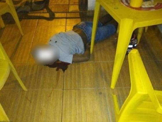 Criminosos matam homem com mais de dez tiros em bar