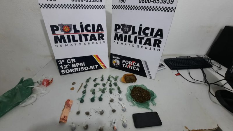 Sorriso: Força Tática fecha o cerco no Bairro São José e prende 4 pessoas com drogas