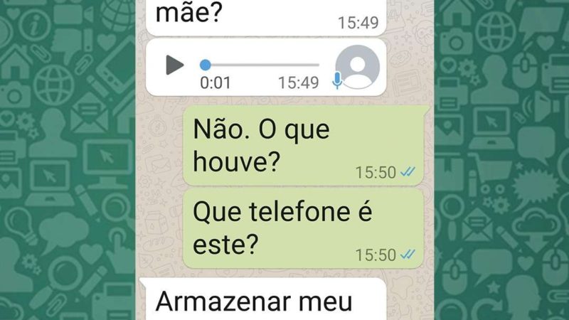 Sorriso: Golpista se passa por filho em Whatsapp e mulher perde R$ 16 mil reais