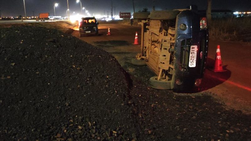 Sorriso: Motorista tomba veículo após não visualizar morro às margens da BR-163