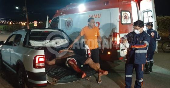 Morador reage a assalto e acaba esfaqueado na cabeça em MT