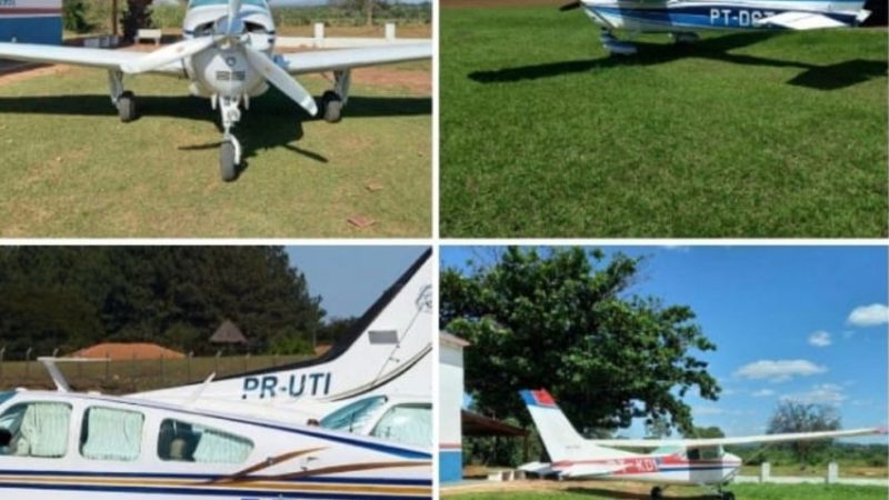 Grupo faz ‘arrastão’ em aeroporto e foge com aviões do cantor Almir Sater, ex-prefeito e pecuarista