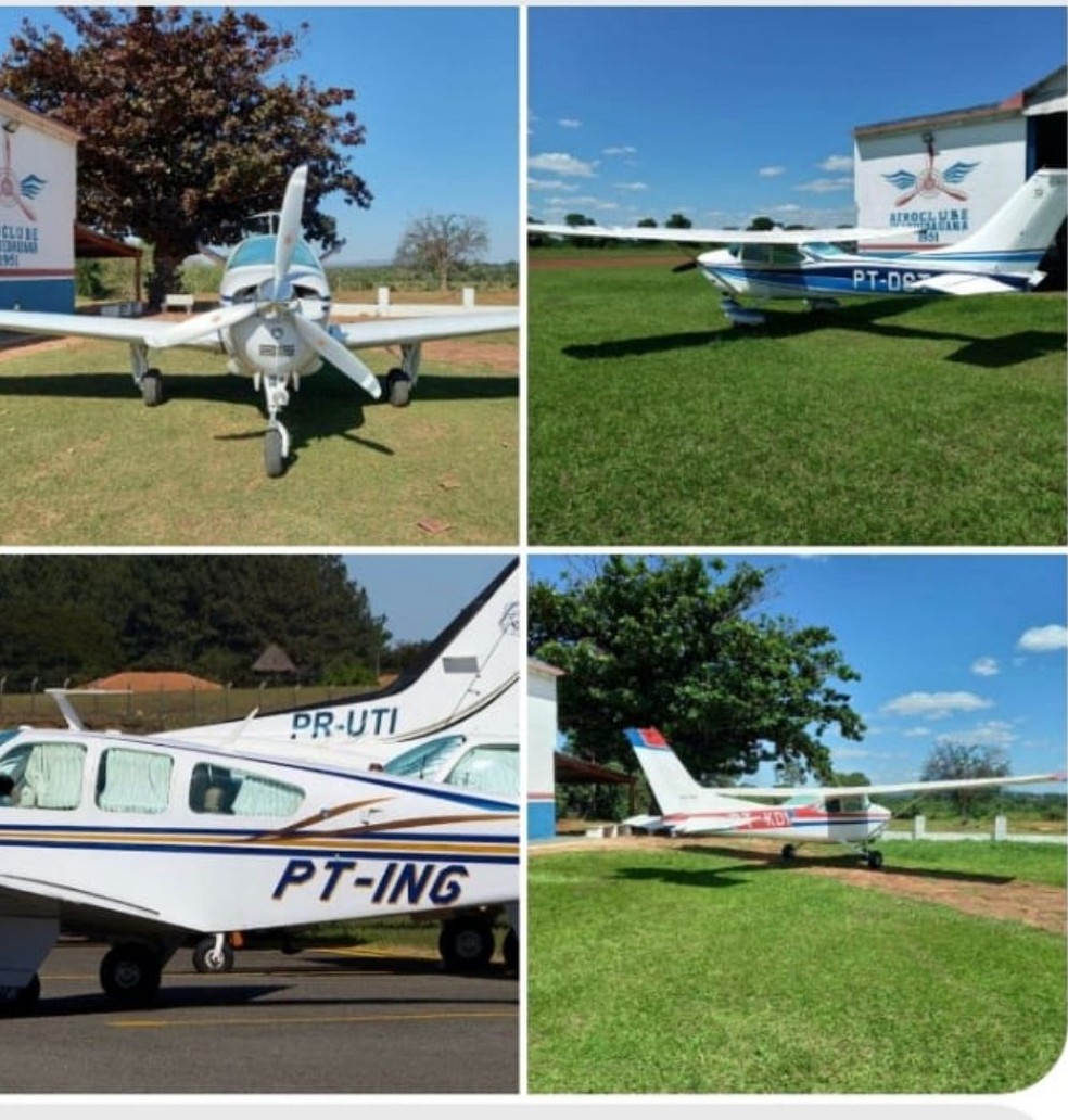 Grupo faz ‘arrastão’ em aeroporto e foge com aviões do cantor Almir Sater, ex-prefeito e pecuarista