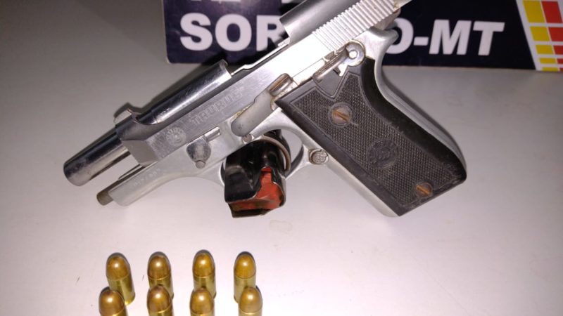 Sorriso: Casal é preso com pistola, porçao de droga e cocaína no Jardim Primavera