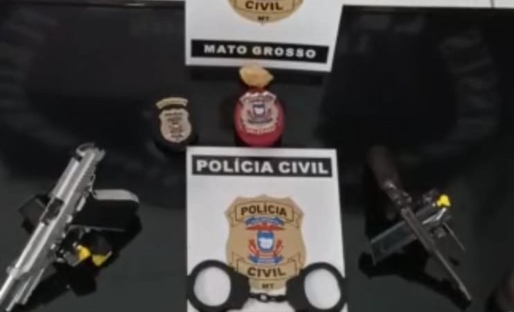 Durante cumprimento de mandado em Sorriso, irmãos são flagrados em posse de objetos ilícitos, armas e munições