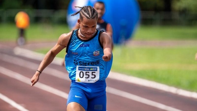 Atleta paralímpico de Sorriso é ouro no Meeting Loterias Caixa no DF