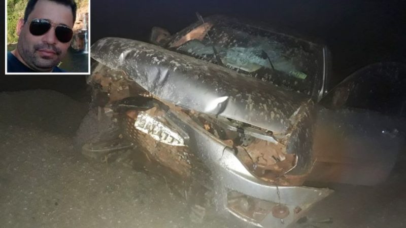 Ex-vereador morre após colidir carro em morro de brita em MT