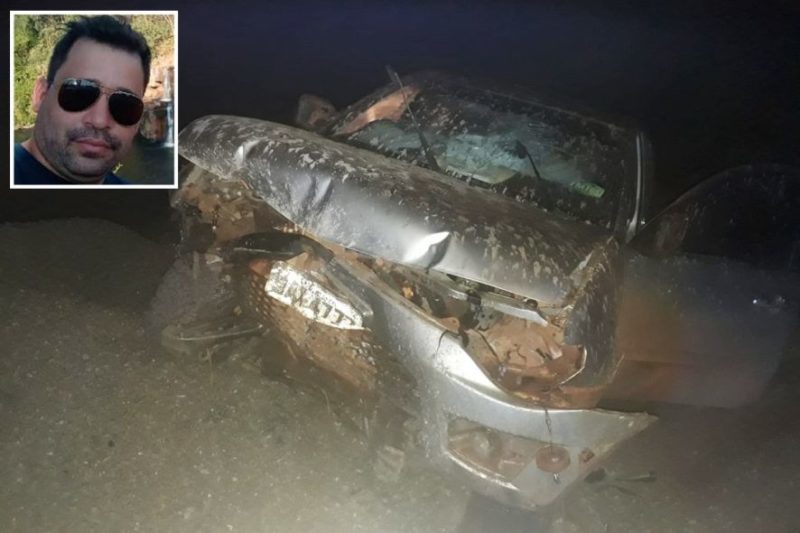 Ex-vereador morre após colidir carro em morro de brita em MT