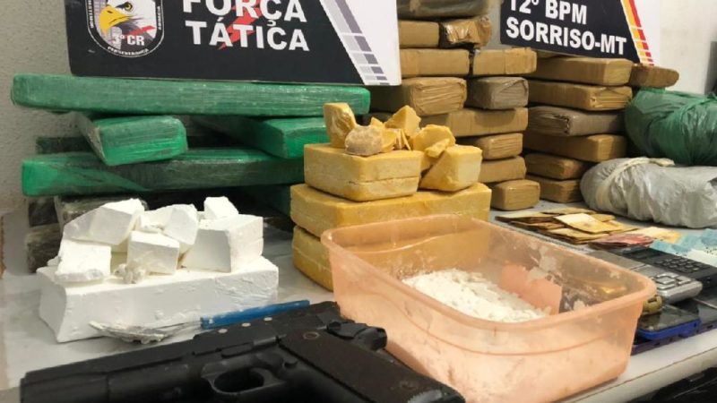 Apreensão de drogas e armas de fogo aumentam em Mato Grosso