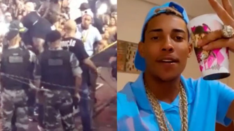 PM interrompe show de MC Poze em Belém, público reage e policial atira balas de borracha