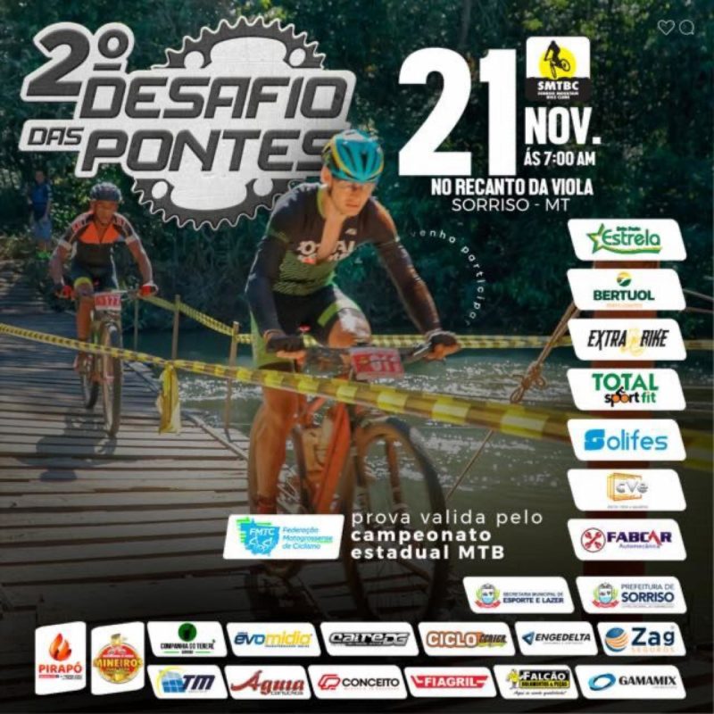 Veja a programação esportiva de Sorriso para o fim de semana